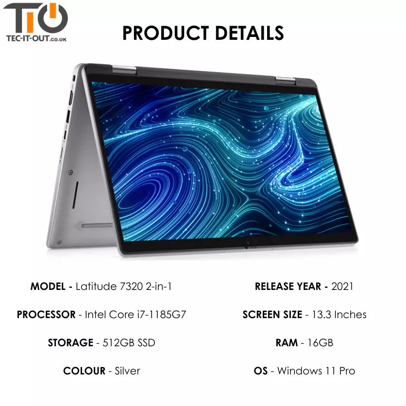 Dell Latitude 7320 2-in-1 13-inch Core i7-1185G7 (2021)-Dell-TIO