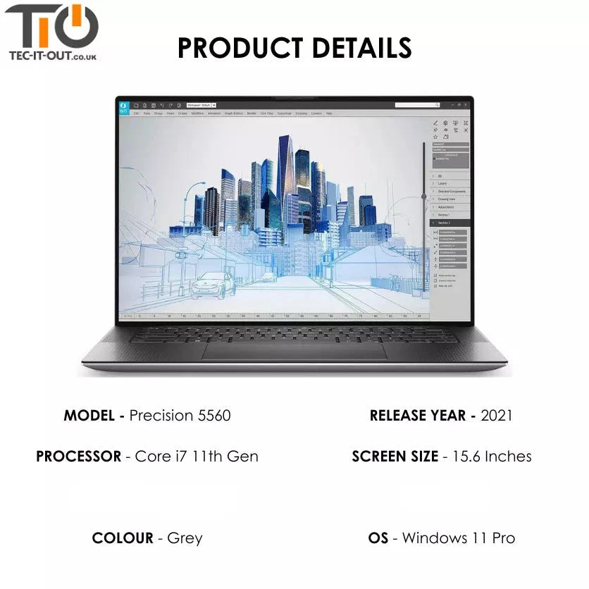 Dell Precision 5560 15.6-inch Core i7-11800H (2021)-Dell-TIO