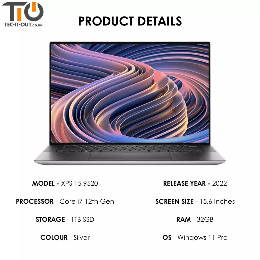 Dell XPS 15 9520 Touchscreen 15-inch Core i7-12700H (2022)-Dell-TIO