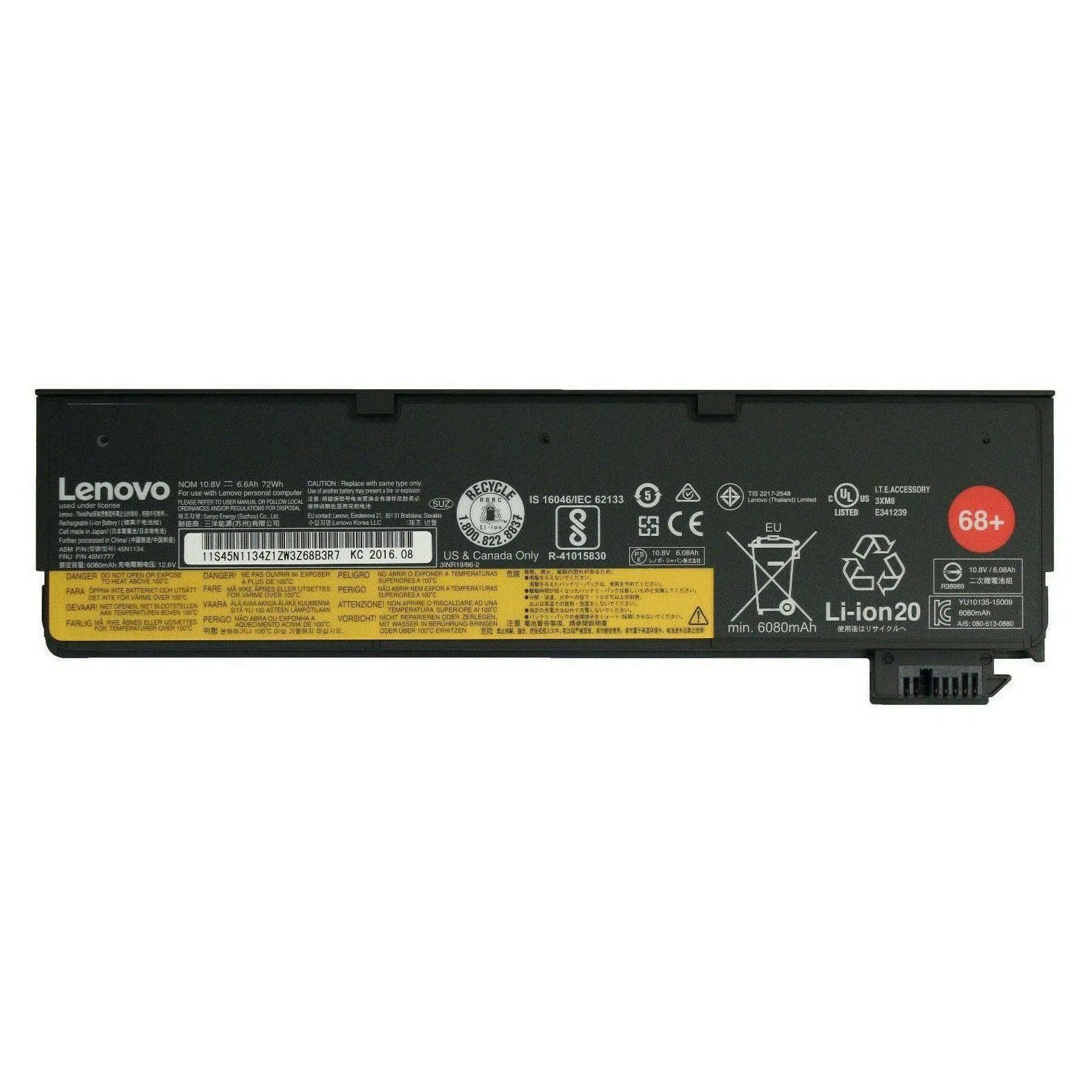 Lenovo 68+ Battery 6 Cell Genuine Used - TIO