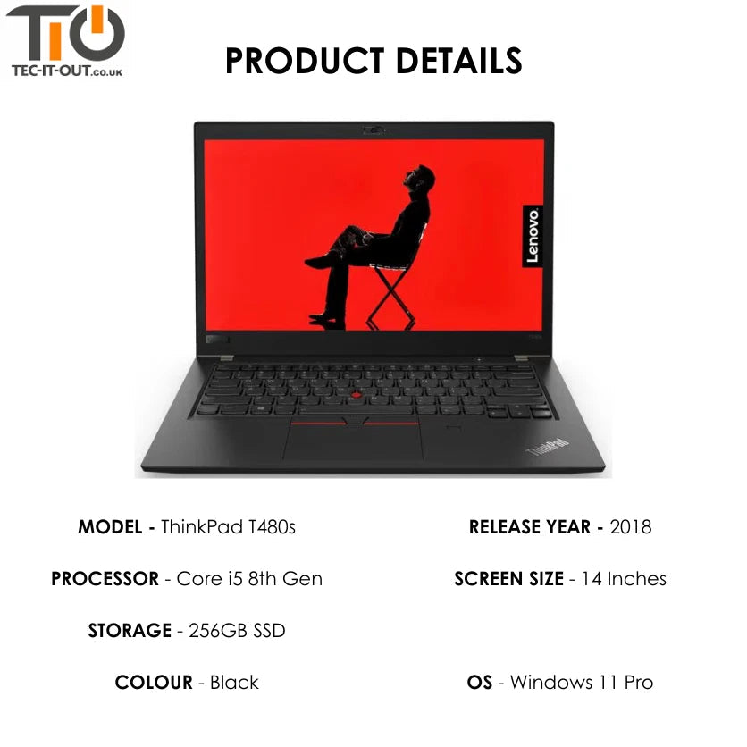 Lenovo ThinkPad T480s 14-inch Core i5-8350U (2018)-Lenovo-TIO