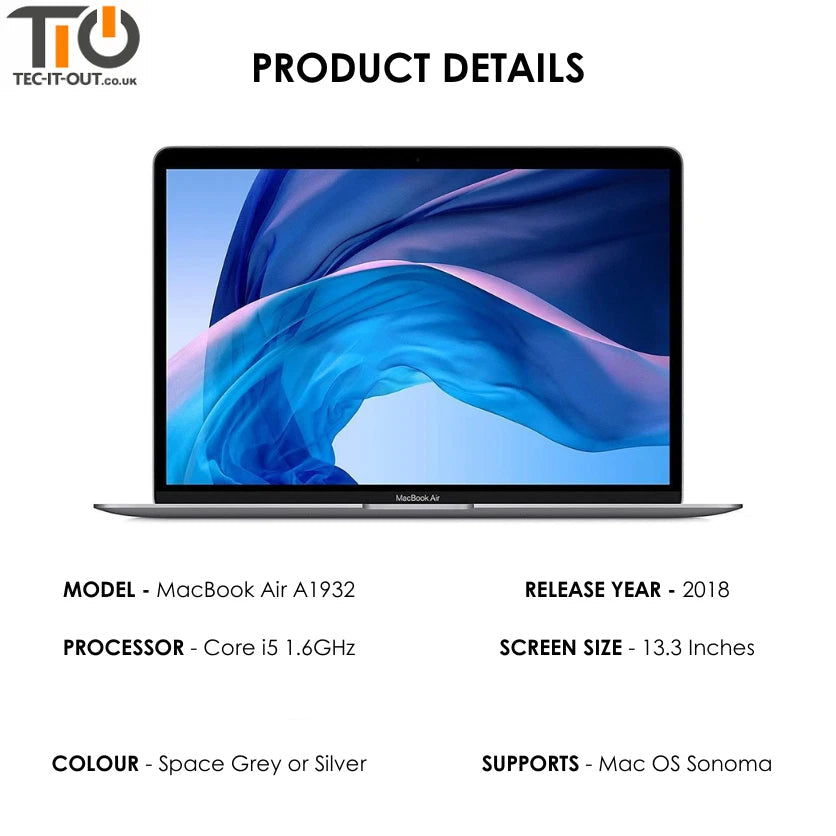 MacBook Air 13-inch A1932 Core i5-8210Y (2018)-Apple-TIO