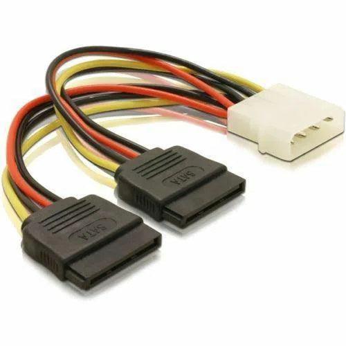 0.13m 4 Pin IDE Molex to Dual SATA Y Splitter Female HDD Power Adapter Cable - TIO