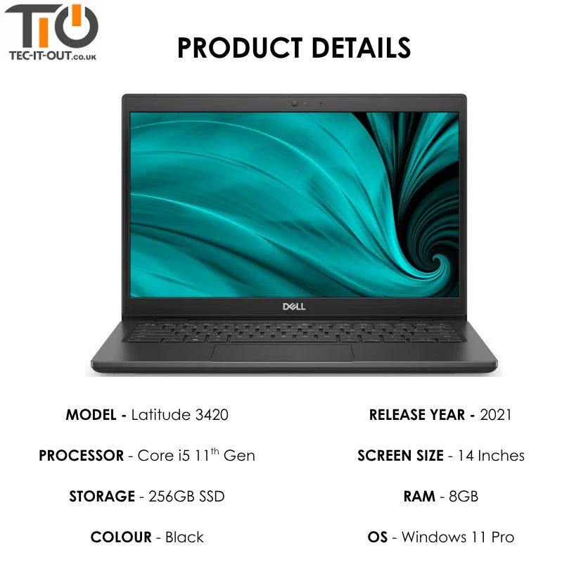 Dell Latitude 3420 14-inch Core i5-1145G7 (2021)-Dell-TIO