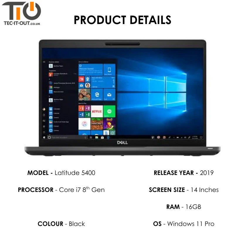 Dell Latitude 5400 14-inch Core i7-8665U (2019)-Dell-TIO