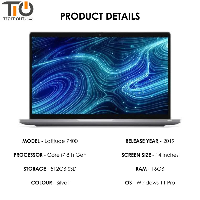 Dell Latitude 7400 14-inch Core i7-8665U (2019)-Dell-TIO