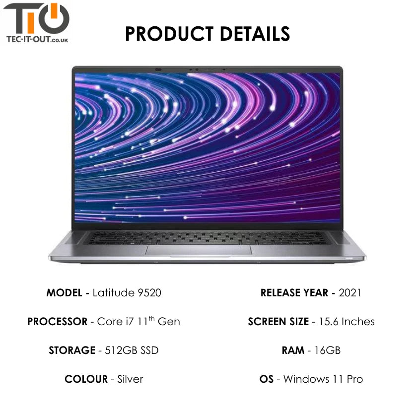 Dell Latitude 9520 2-in-1 15-inch Core i7-1185G7 (2021)-Dell-TIO