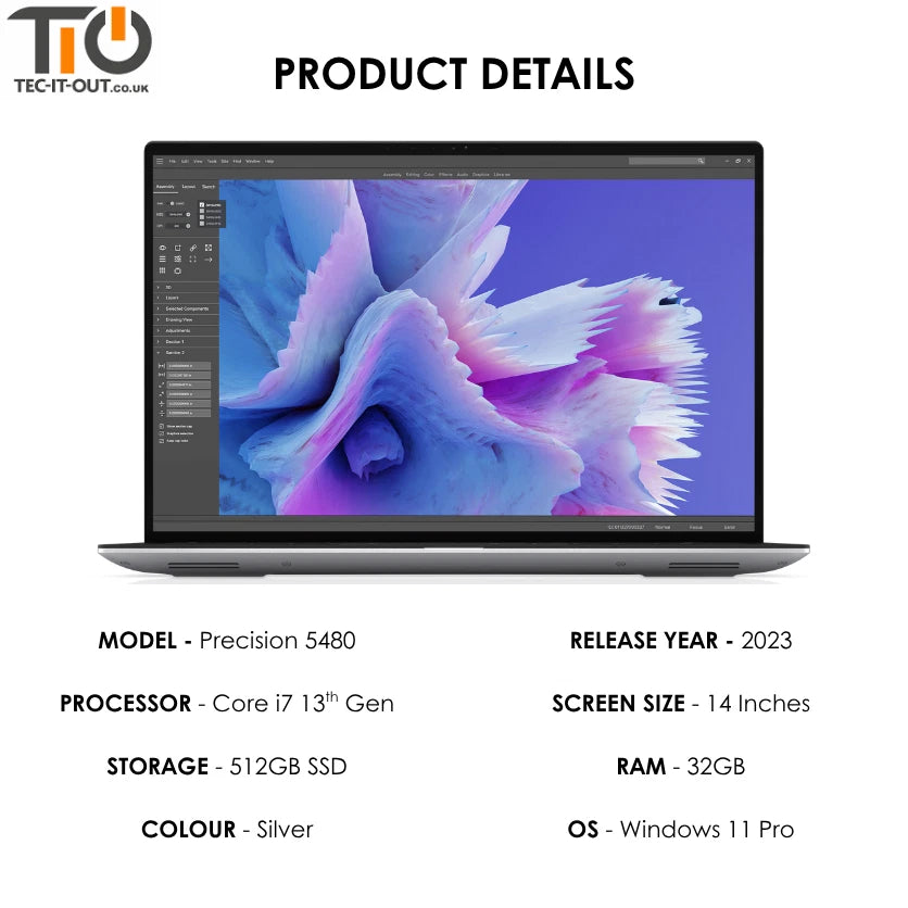 Dell Precision 5480 14-inch Core i7-13800H (2023)-Dell-TIO