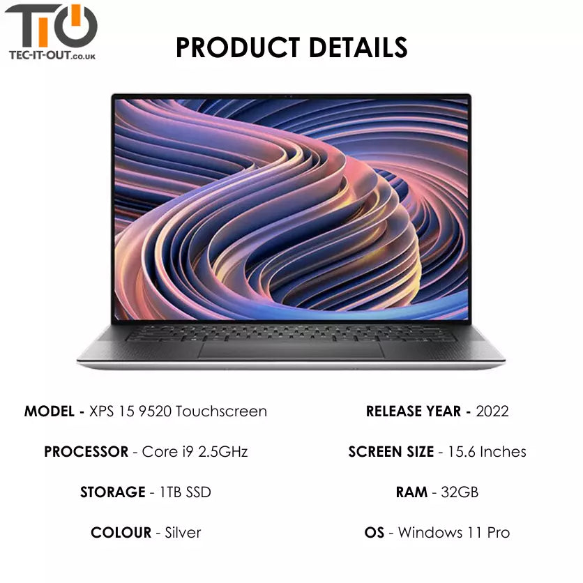 Dell XPS 15 9520 15-inch Core i9-12900HK (2022)-Dell-TIO