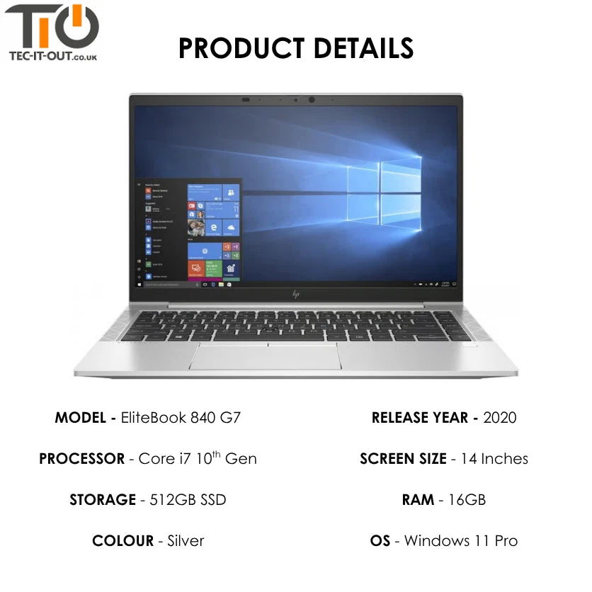 HP EliteBook 840 G7 14-inch Core i7-10510U (2020)-HP-TIO