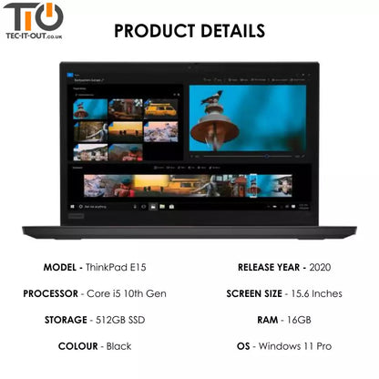 Lenovo ThinkPad E15 15-inch Core i7-10210U (2020)-Lenovo-TIO