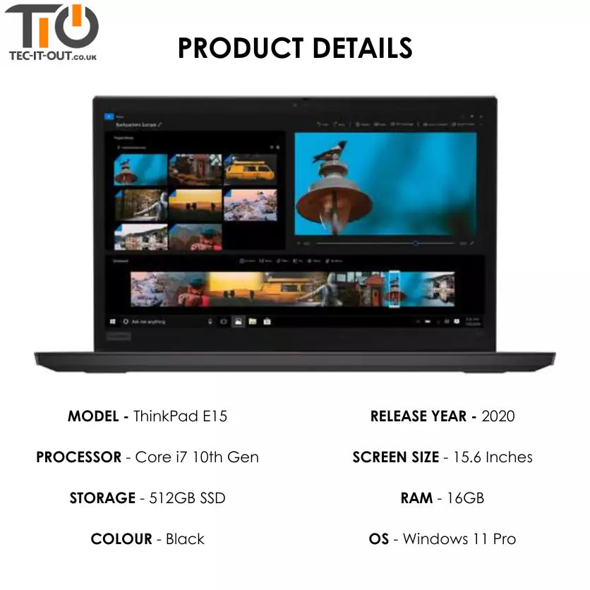 Lenovo ThinkPad E15 15-inch Core i7-10510U (2020)-Lenovo-TIO