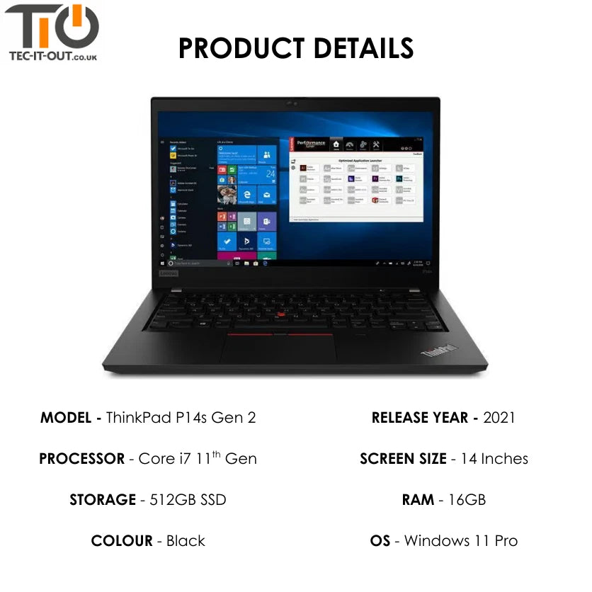 Lenovo ThinkPad P14s G2 14-inch Core i7-1165G7 (2021)-Lenovo-TIO