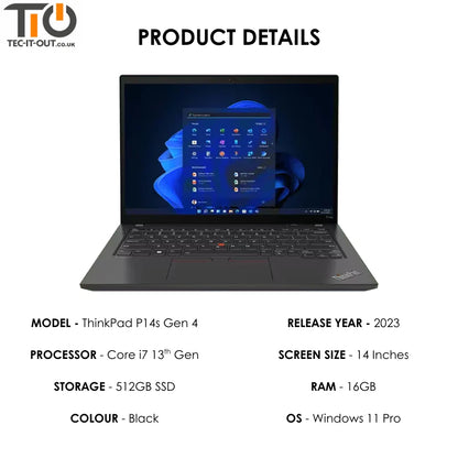 Lenovo ThinkPad P14s G4 14-inch Core i7-1360P (2023)-Lenovo-TIO