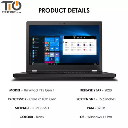 Lenovo ThinkPad P15 Gen 1 15-inch Core i9-10885H (2020)-Lenovo-TIO