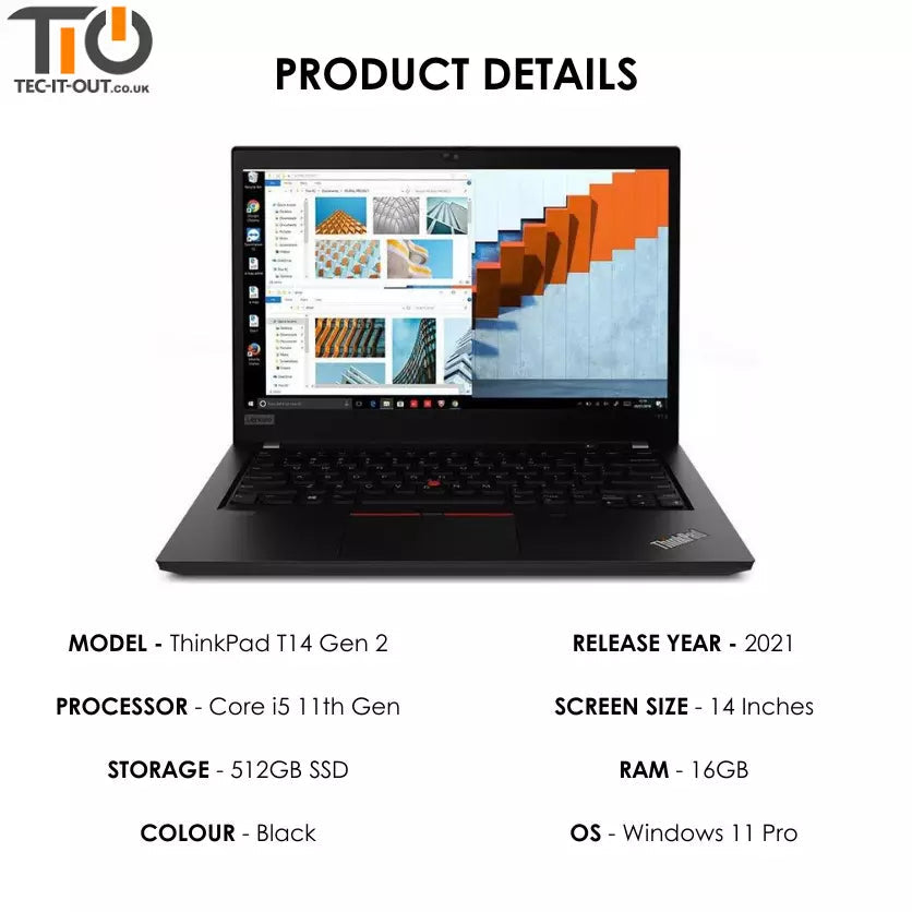 Lenovo ThinkPad T14 Gen 2 14-inch Core i5-1135G7 (2021)-Lenovo-TIO