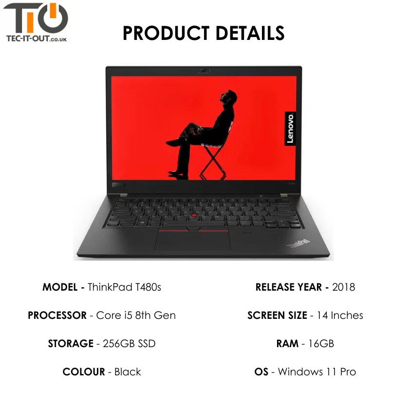 Lenovo ThinkPad T480s 14-inch Core i5-8350U (2018)