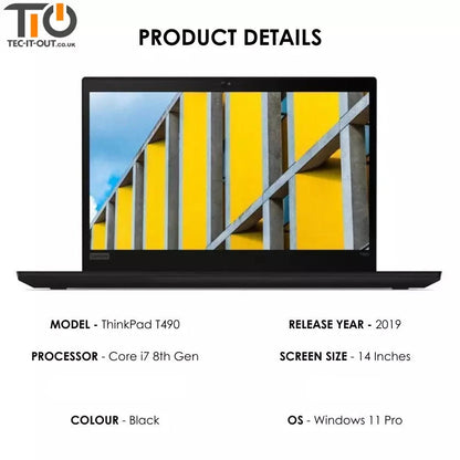 Lenovo ThinkPad T490 14-inch Core i7-8565U (2019)-Lenovo-TIO