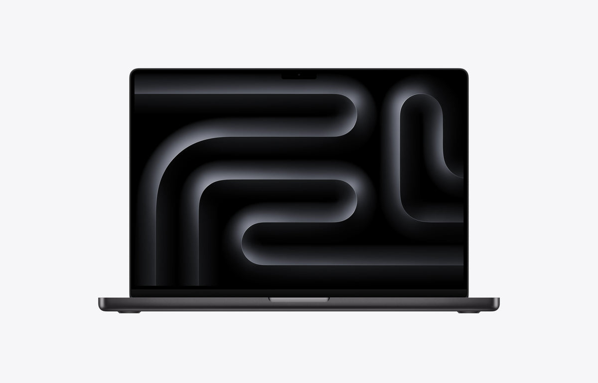 Space Black MacBook Pro, front view