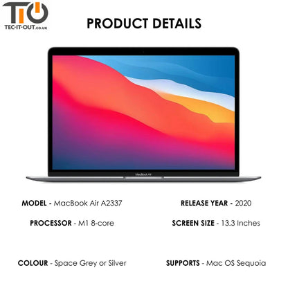MacBook Air 13-inch A2337 Apple M1 8-core CPU 8-core GPU (2020)-Apple-TIO
