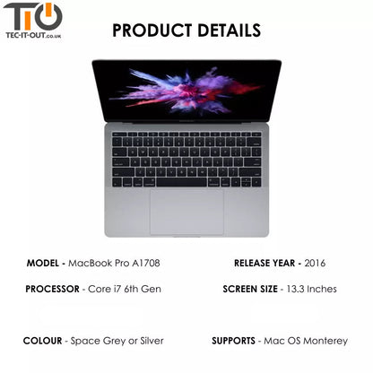 MacBook Pro 13-inch A1708 Core i7-6660U (2016)-Apple-TIO