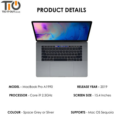 MacBook Pro 15-inch A1990 Core i9 2.3Ghz (2019)-Apple-TIO