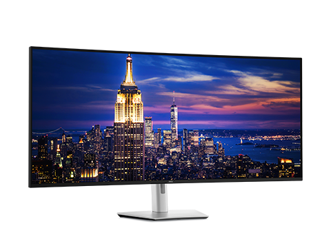 Dell monitor with a slim bezel and stand